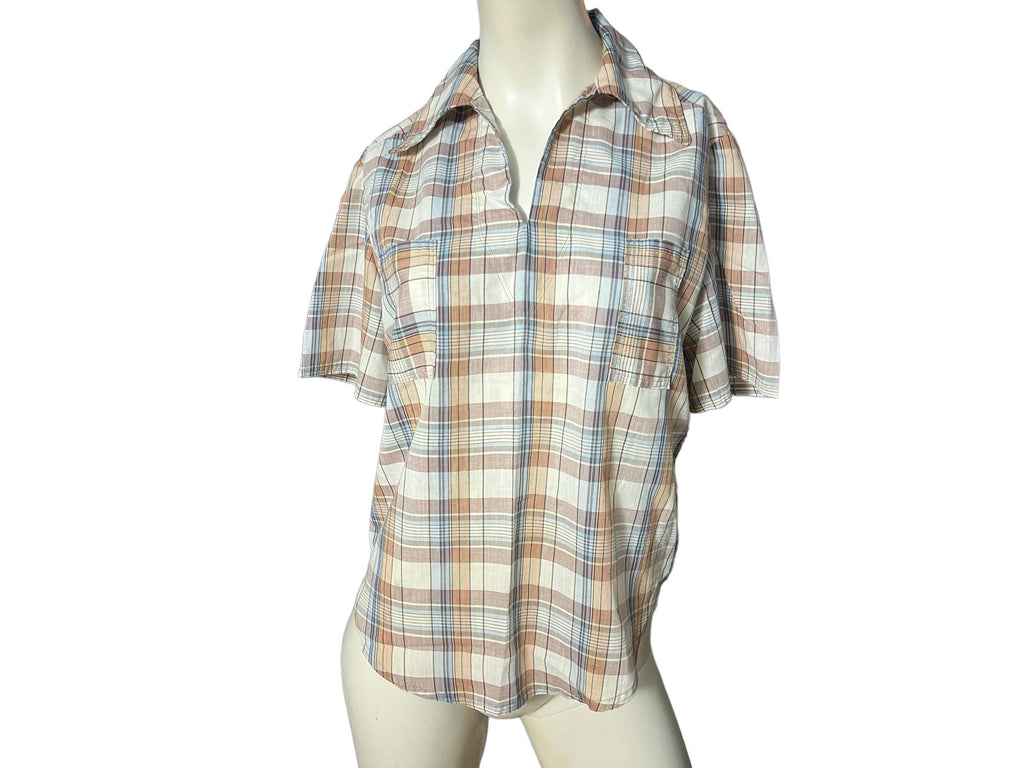 Vintage 70's plaid shirt M