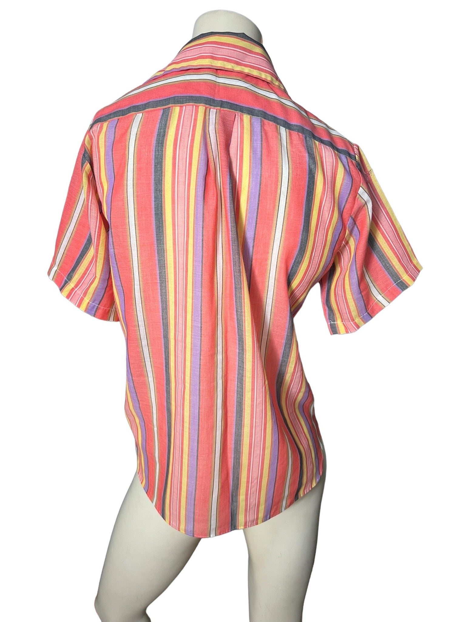 vintage 70's striped shirt M Maverick