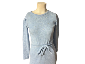 Vintage 70's blue sweater dress S Quotations