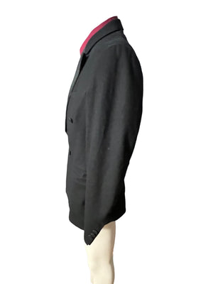 Vintage black wool Labiche's tuxedo jacket 40