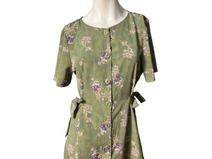 vintage 90's green dress 10 Jennifer Jeffries