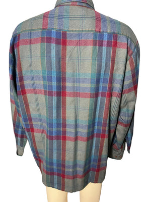 vintage blue flannel xl Backpacker