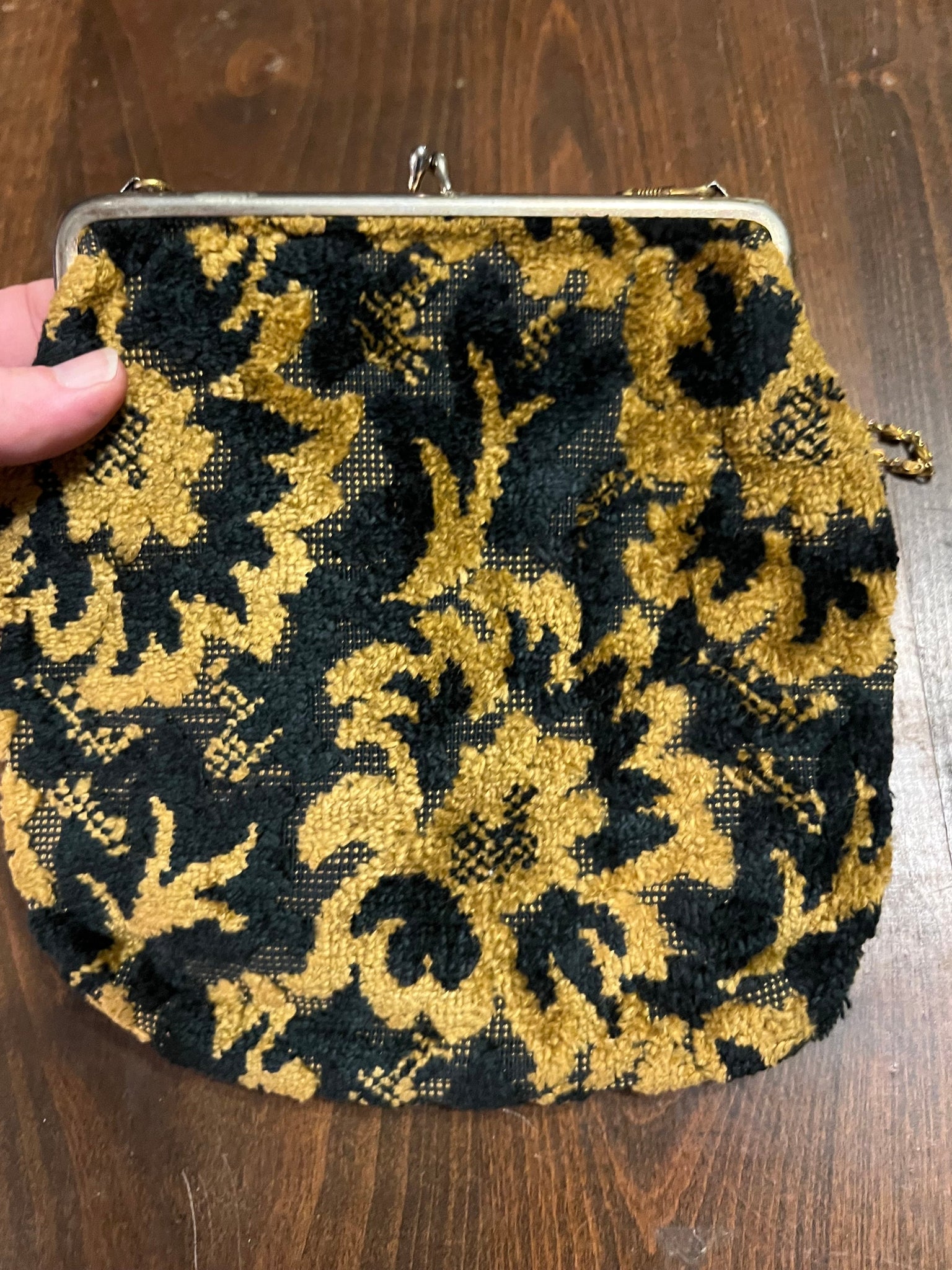 Vintage 70's carpet bag purse