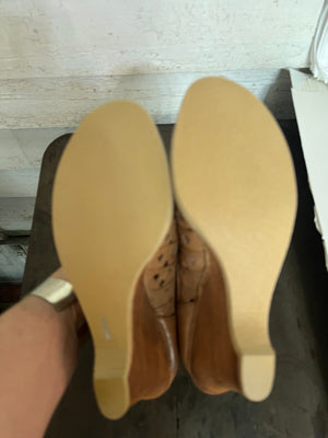 Vintage 70's wedge heel shoes 9 M Fayva