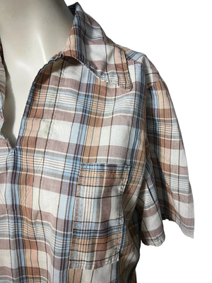 Vintage 70's plaid shirt M