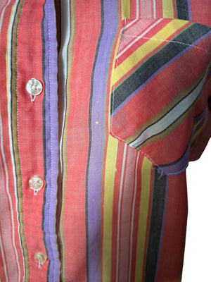 vintage 70's striped shirt M Maverick