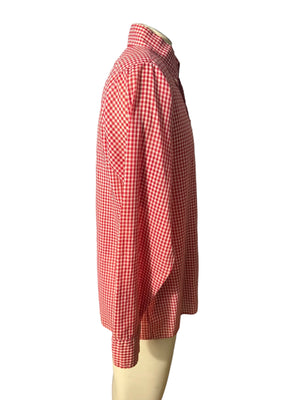 Vintage men's red & white shirt L Arrow