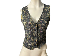 vintage metallic brocade vest M Lanzetta Sport