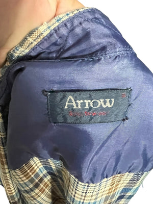 vintage 70's Arrow plaid flannel shirt S