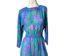 vintage 80's Leslie Fay dress 8 petite