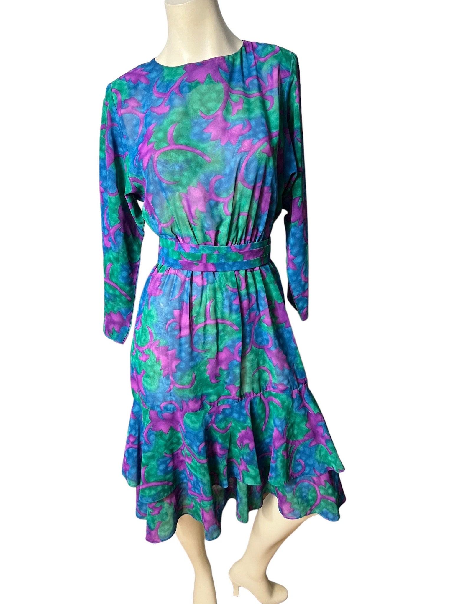 vintage 80's Leslie Fay dress 8 petite