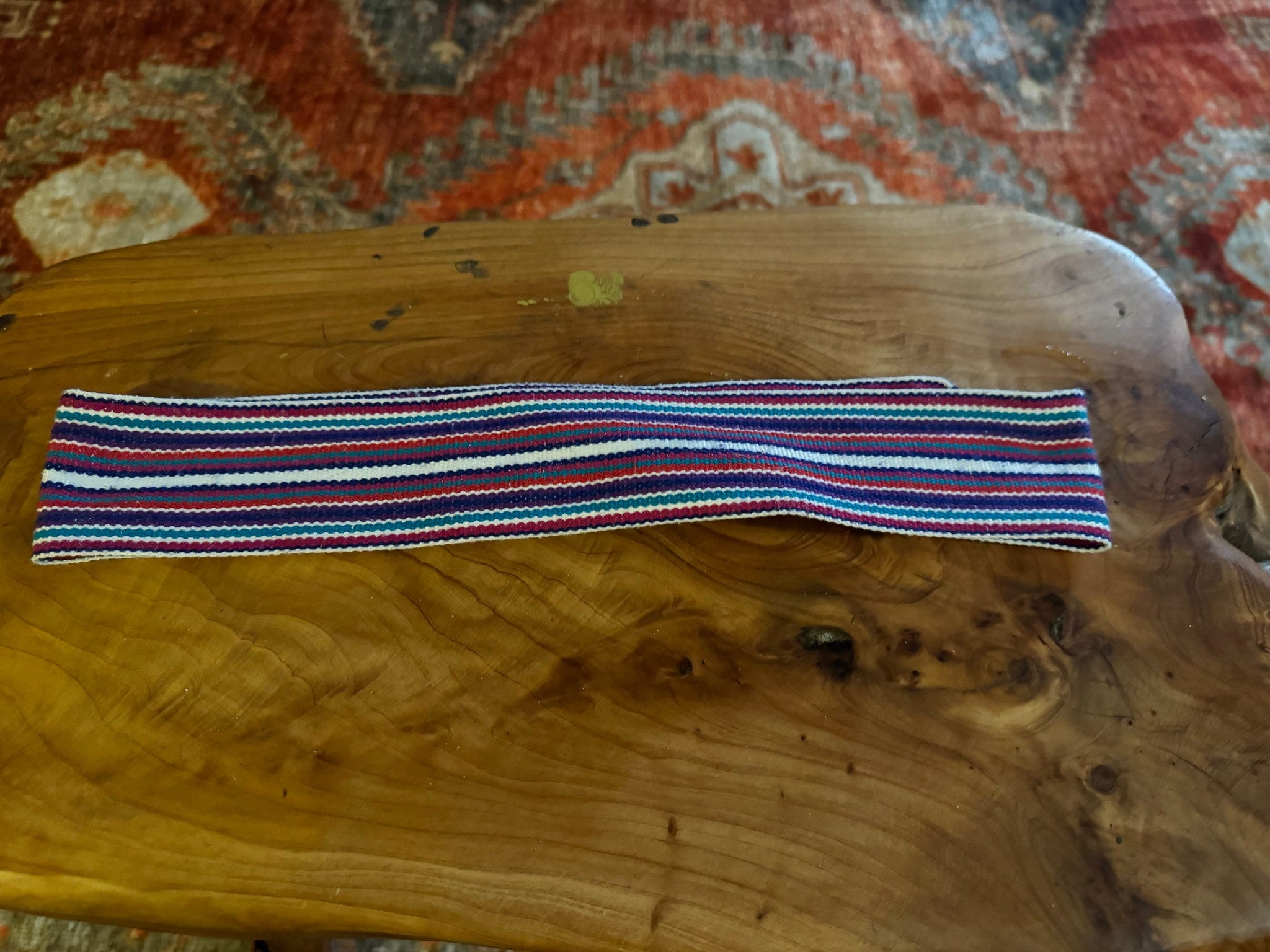 vintage striped 80’s belt