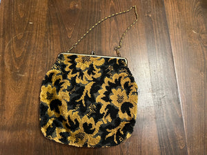 Vintage 70's carpet bag purse