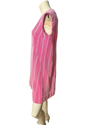 Vintage 70's pink handmade scooter dress L