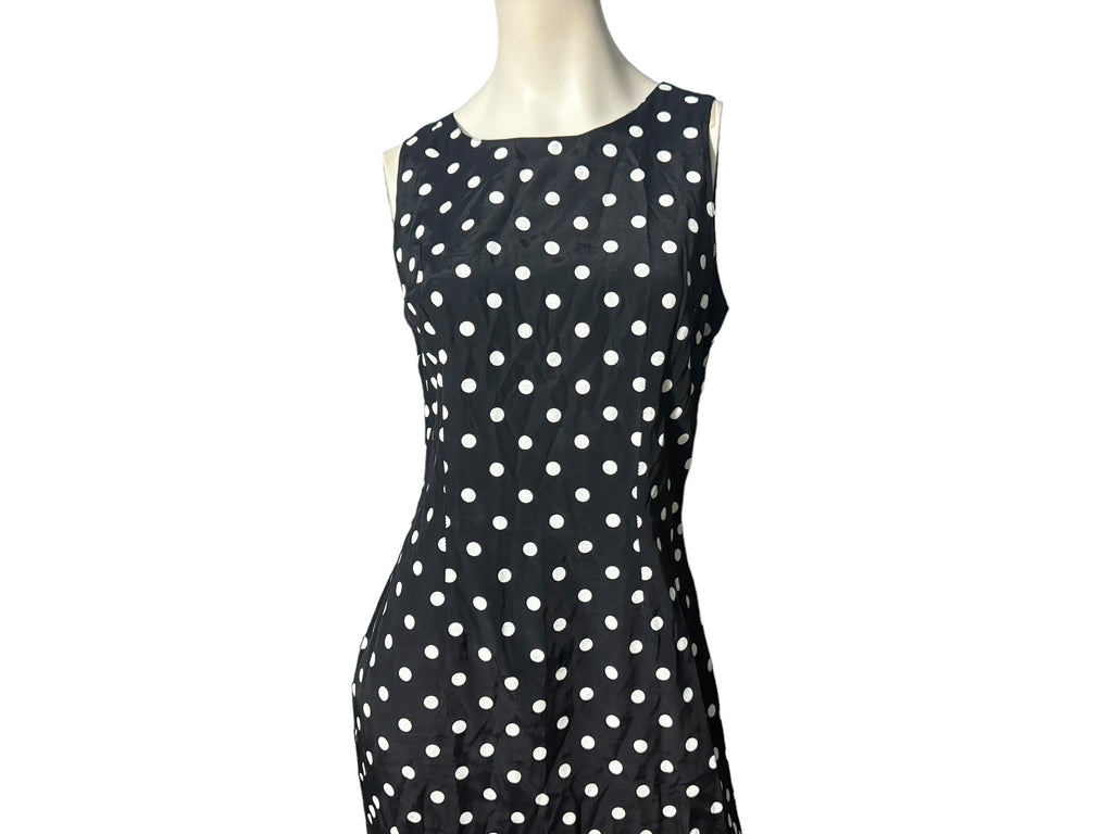 Vintage 80's black polka dot dress 13 By Choice