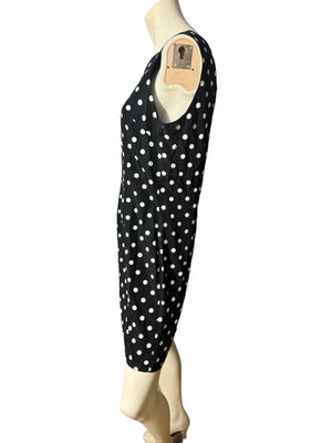 Vintage 80's black polka dot dress 13 By Choice