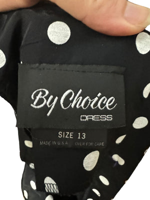 Vintage 80's black polka dot dress 13 By Choice