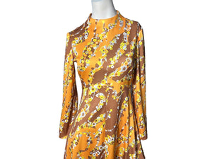 Vintage 70’s orange dress M Emilio Borghese