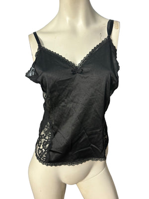 Vintage black camisole lingerie L Ashley Taylor