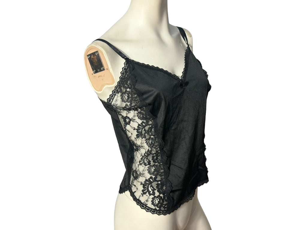 Vintage black camisole lingerie L Ashley Taylor