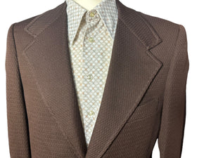 Vintage 70's brown suit jacket 42