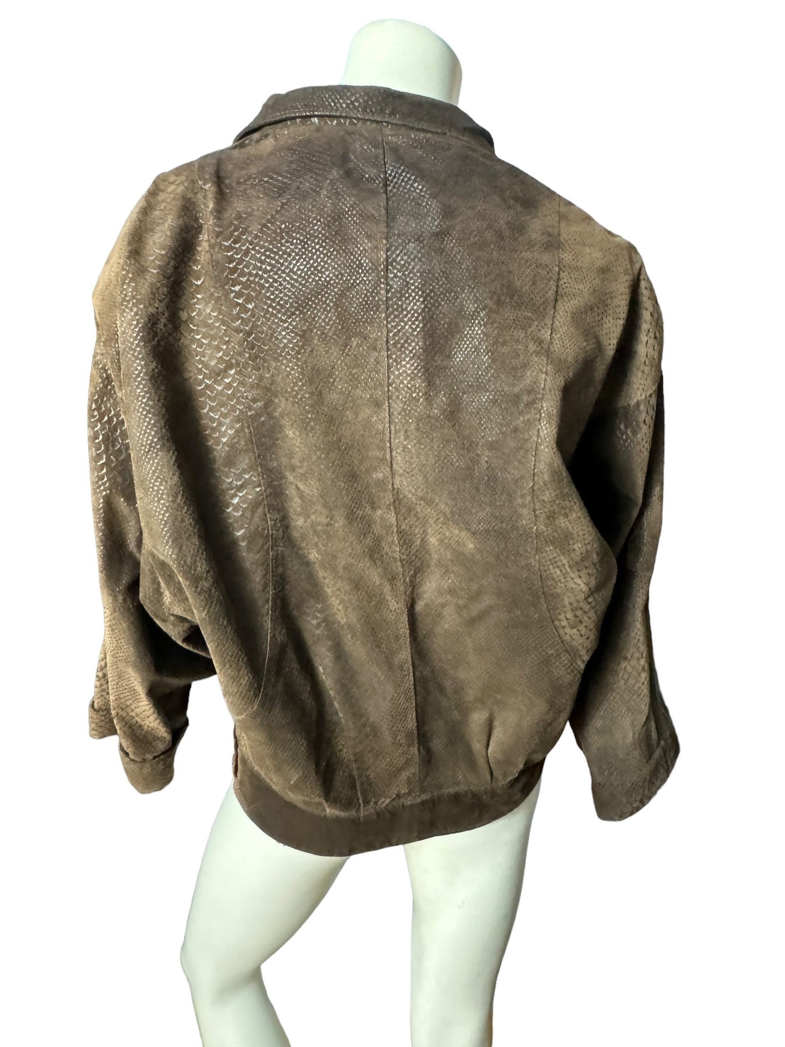 Vintage 80's brown leather jacket S Joe Henry's