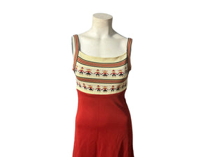 vintage 70's knit dress XS