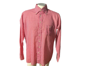 Vintage men's red & white shirt L Arrow