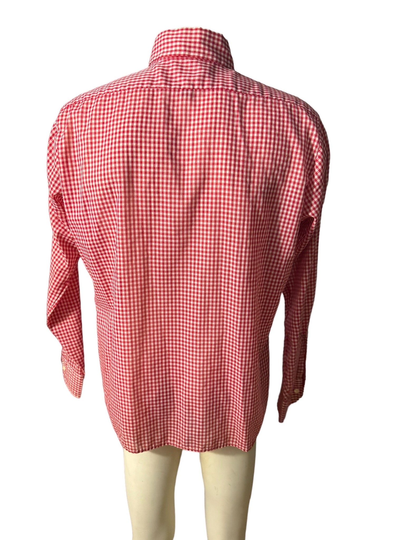 Vintage men's red & white shirt L Arrow