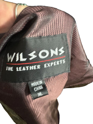 Vintage men's brown leather vest XL Wilson's