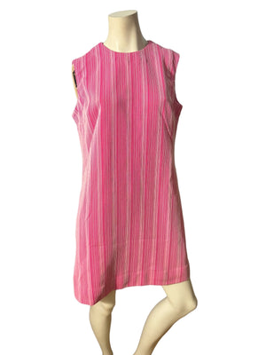 Vintage 70's pink handmade scooter dress L