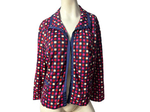 Vintage 60's Harwin check blazer jacket L