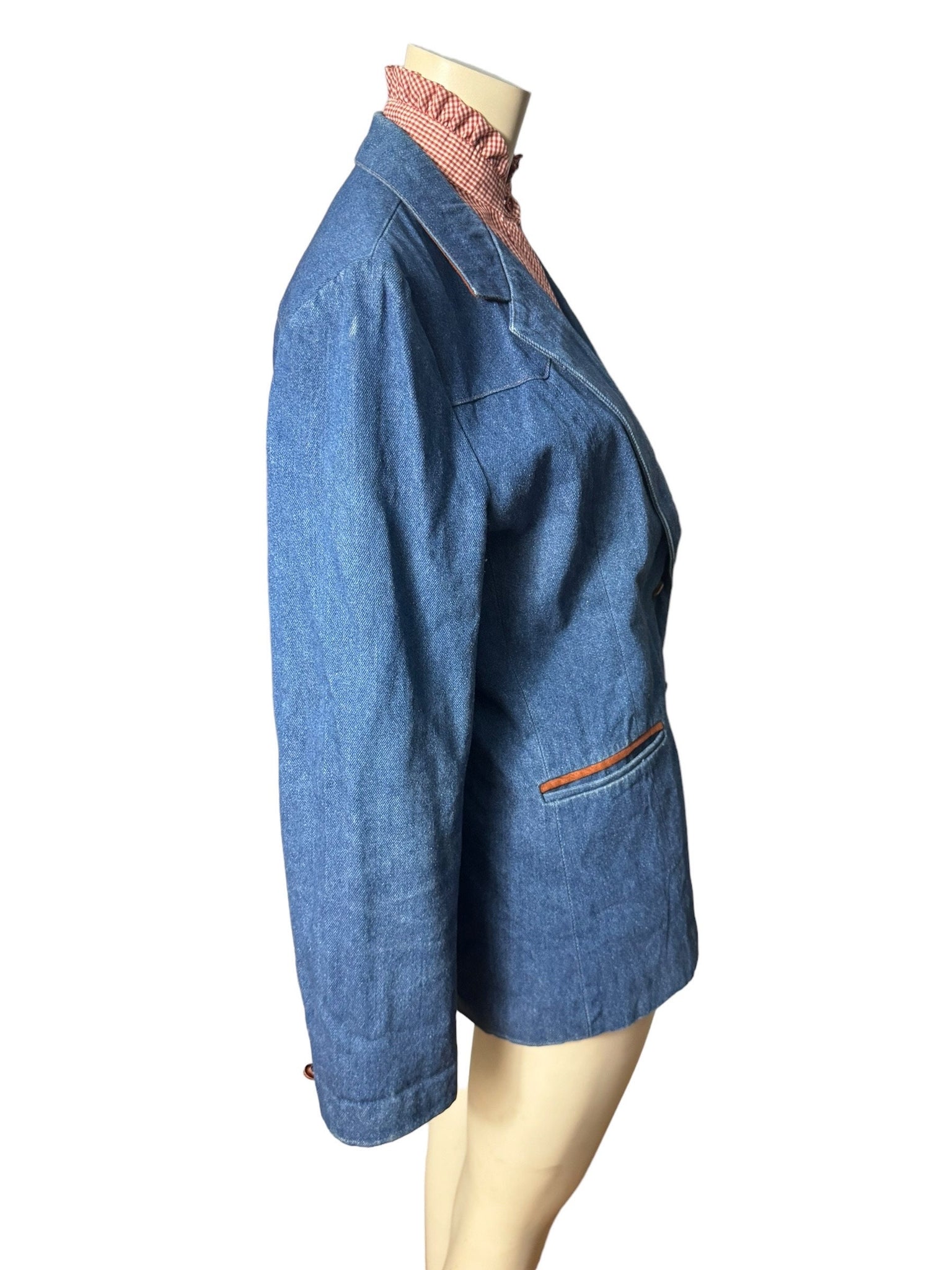 Vintage women's western jean jacket L