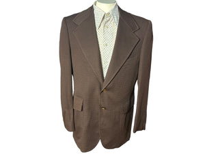 Vintage 70's brown suit jacket 42