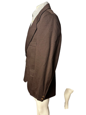 Vintage 70's brown suit jacket 42