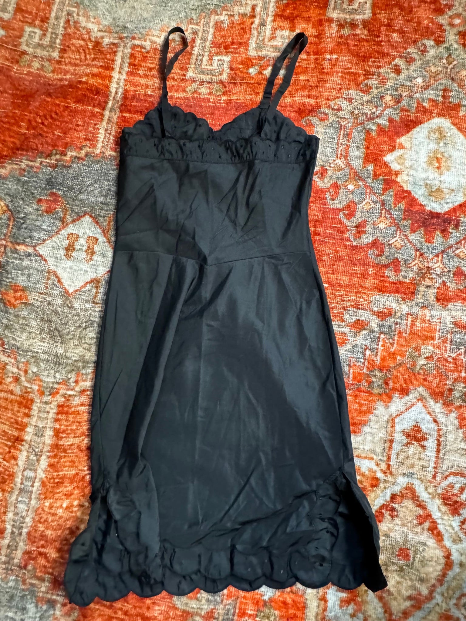 Vintage 50’s black slip lingerie XS