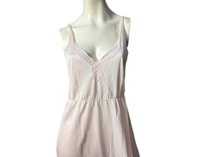 Vintage 70's long pink nightgown M