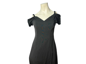 Vintage 80's black party dress M Zum Zum