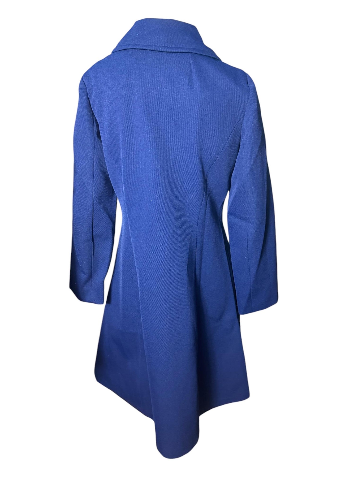 Vintage blue 70's long coat M