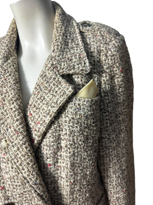 Vintage 80's woven jacket blazer M