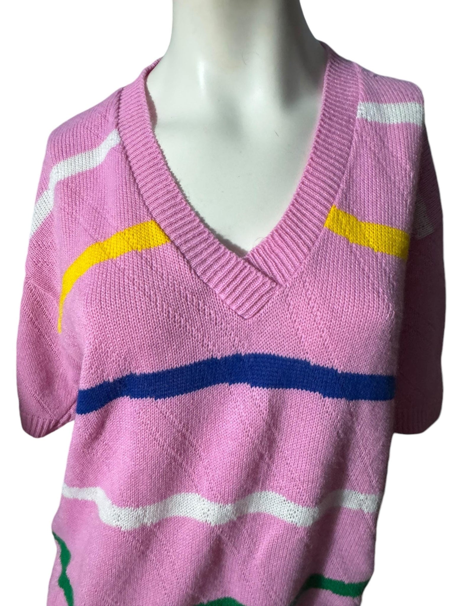 Vintage 80's pink sweater L Katie