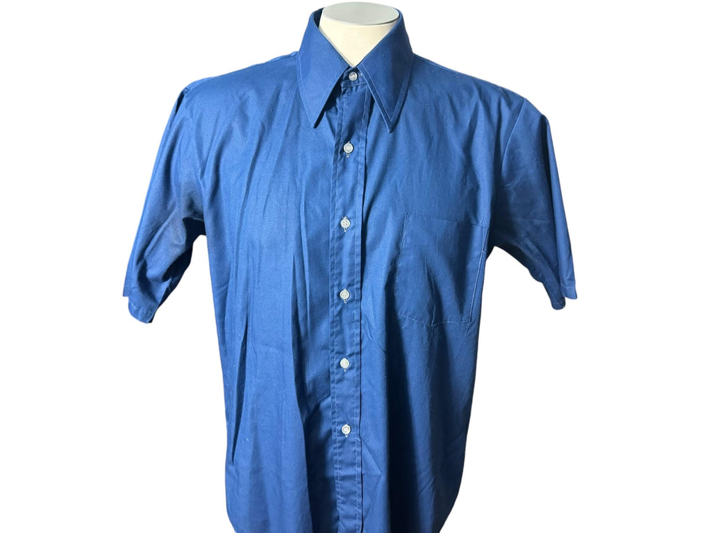 Vintage men’s 70's blue dress shirt M Kent by Arrow