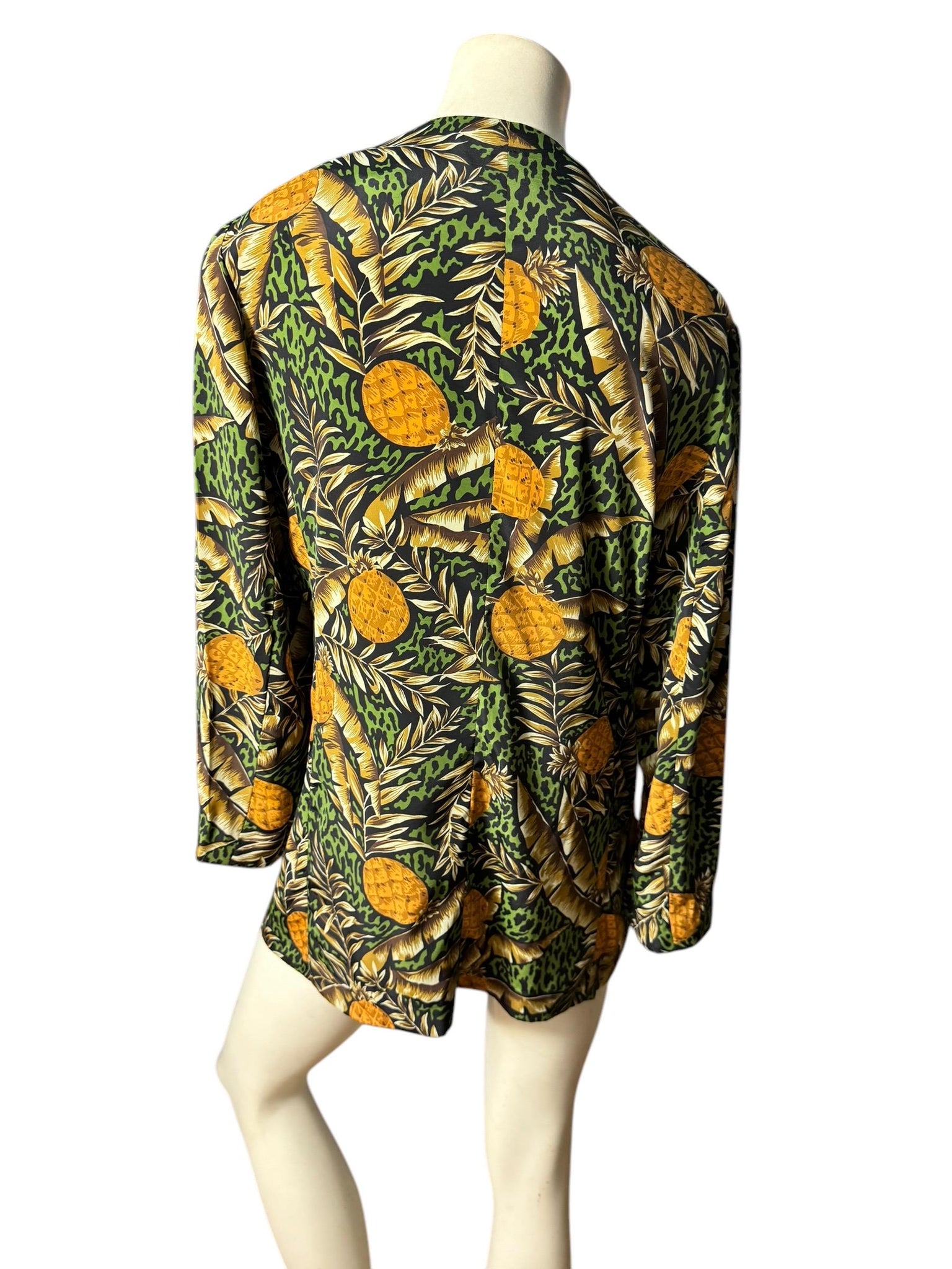 Vintage 80's pineapple jacket blazer L