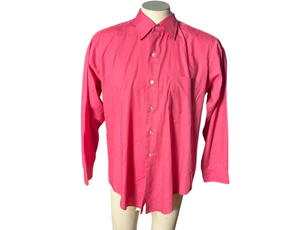 Vintage men's pink dress shirt 16 46 M L Century