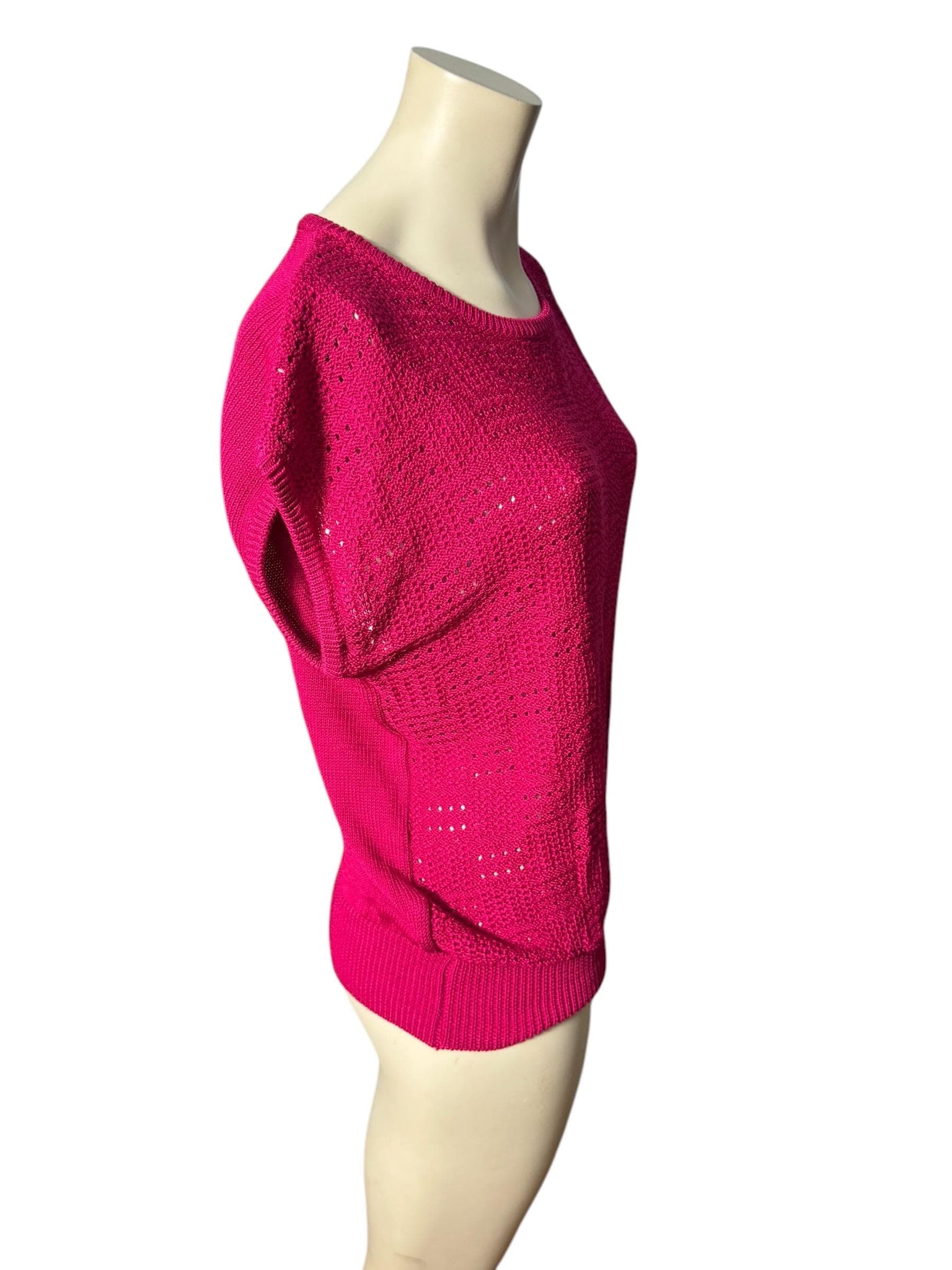 Vintage 80's pink pullover sweater shirt XL 20