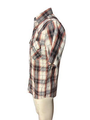 Vintage Rustler plaid metallic western shirt S