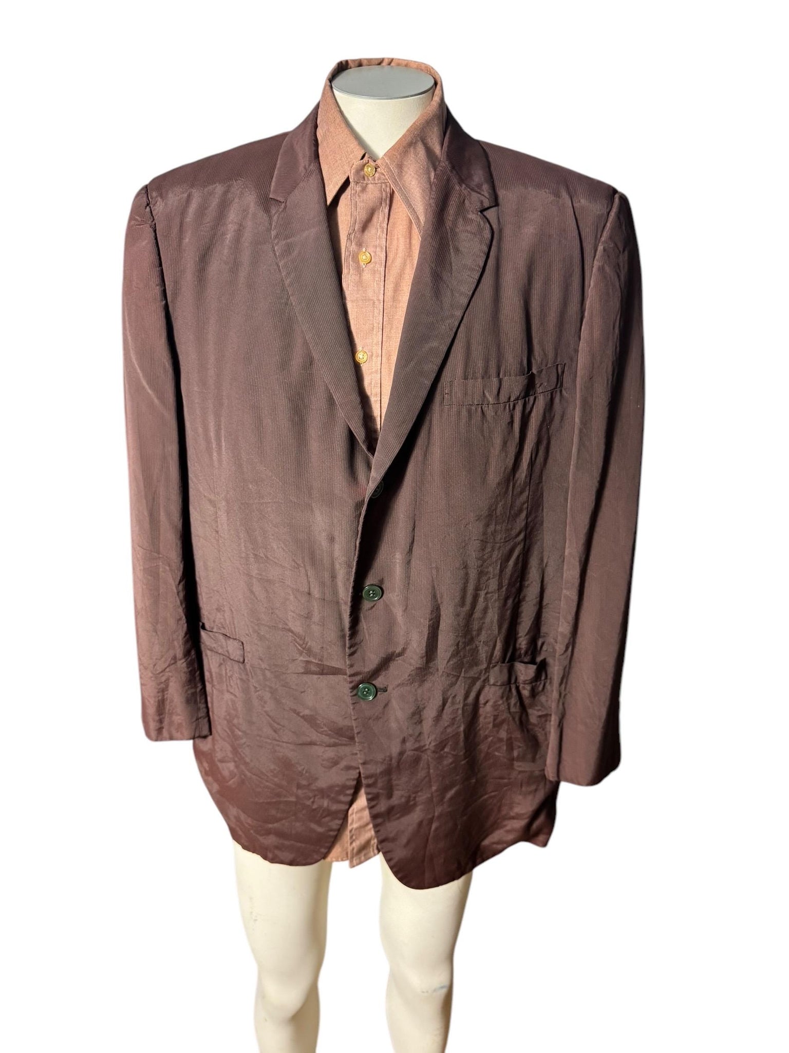 Vintage men's 60's brown suit jacket 44 Don Richards