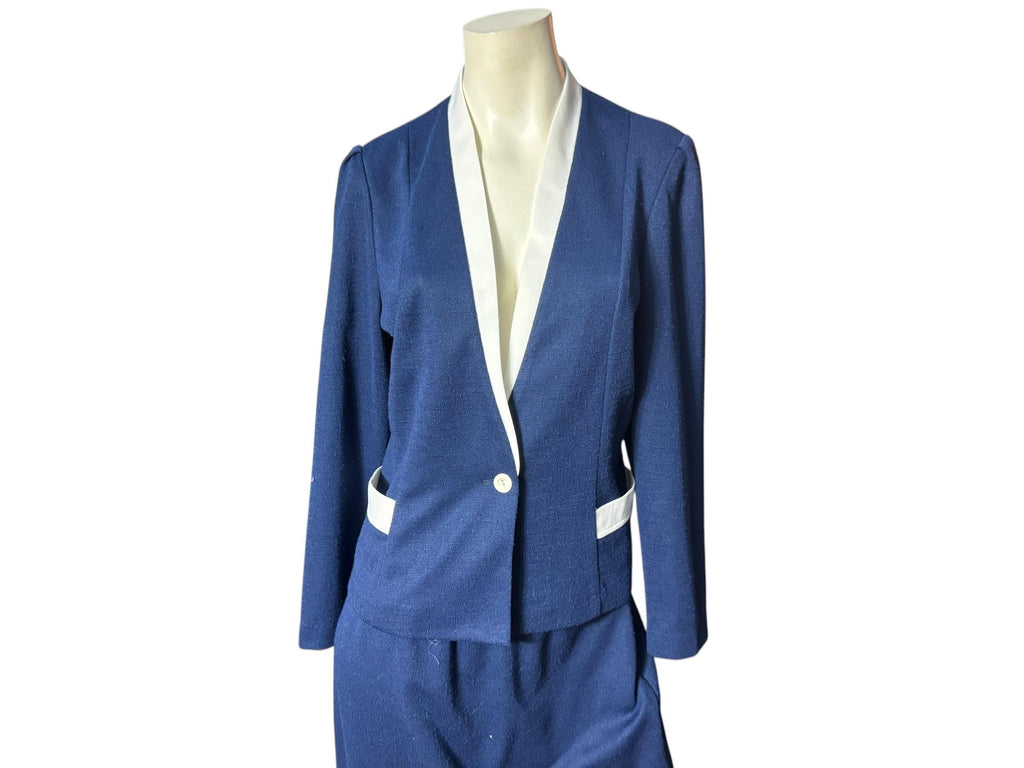 Vintage 80's women's suit skirt & jacket L XL