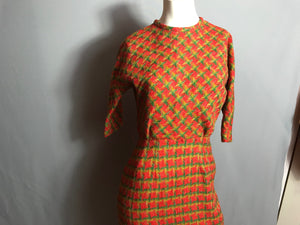 Vintage 1950's Woven Dress Madmen S