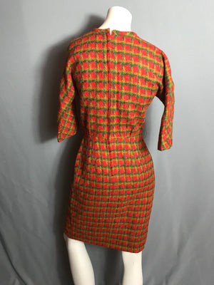 Vintage 1950's Woven Dress Madmen S
